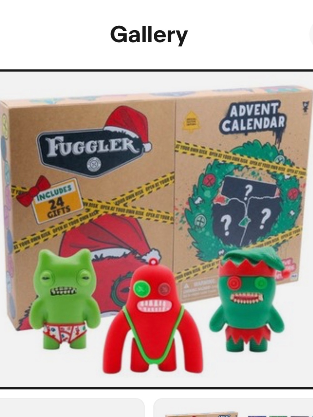 New Fuggler Advent Calendar 24 Days Christmas NIB Sealed Collectible Figures